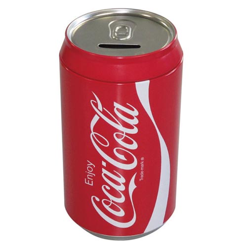 【COCA-COLA・コカコーラ】ティン　缶型　貯金箱
