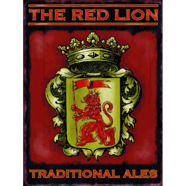 メタルサイン (L)【THE RED LION】レッドライオン