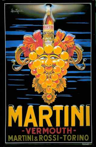 メタルサイン　【MARTINI(マルティーニ)　GRAPE FACE】