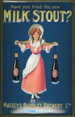 メタルサイン　【Massey's Milk Stout】