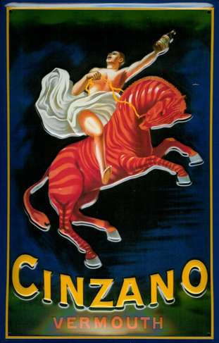メタルサイン　【CINZANO Vermouth(チンザノ　ベルモット)】
