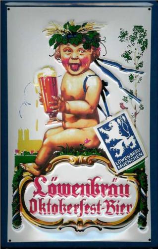 メタルサイン　【LOWNBRAU (レーベンブロイ)　Oktoberfest】