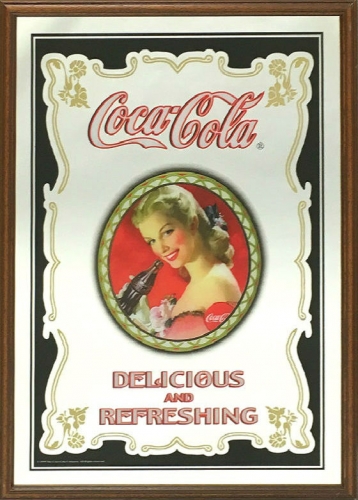 パブミラー(L)　【Coca-Cola Delicious & Reflesh】