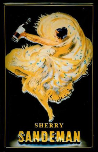 メタルサイン　【SANDEMAN　(サンデマン) Yellow Dress】