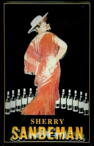 メタルサイン　【SANDEMAN　(サンデマン) Red Dress】