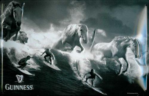 メタルサイン【GINNESS(ギネス)　Wave & Horse　 】
