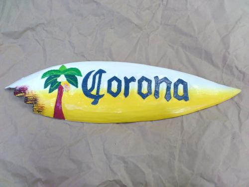 ウッドサイン【CORONA(コロナビール) サーフボード】